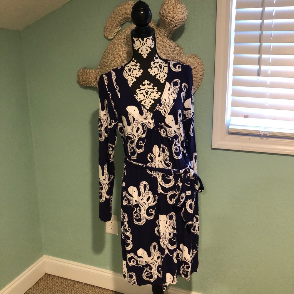 Lilly pulitzer touchy-feely westerly wrap dress